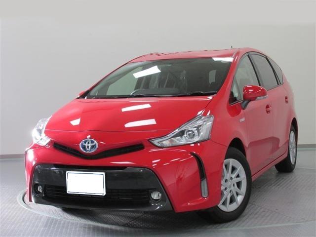 Used Toyota Prius Alpha 2014 model Red Wine color: Front photo