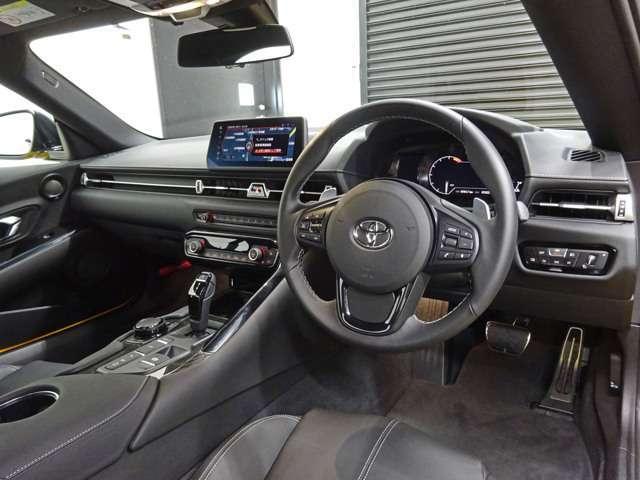 Used Toyota Supra RZ 2019 Model Yellow color photo:  Interior view image