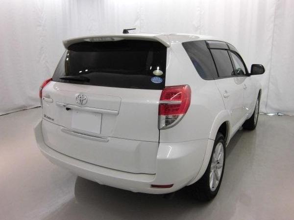 Toyota Vanguard used car 2010 model Pearl White color photo: Back view (Rear image)