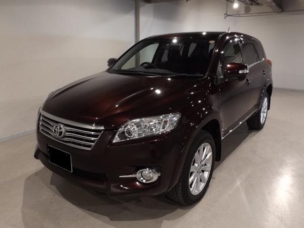 Toyota Vanguard used car 2013 model Wine Red color photo: Front view