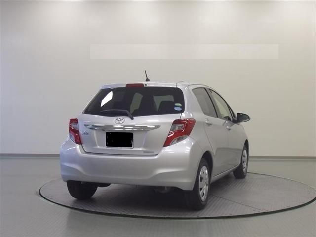 Used Toyota Vitz 2015 model Silver color photo: Back view