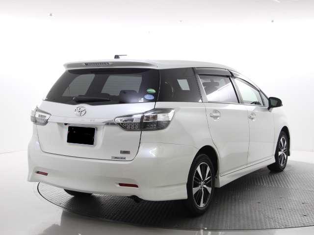 Toyota Wish used car 2015 Model Pearl White colour: Back view