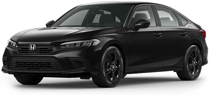 New Honda Civic Left Hand Drive body color: Plutinum Crystal Black