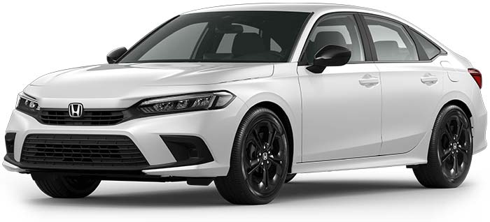 New Honda Civic Left Hand Drive body color: Platinum White