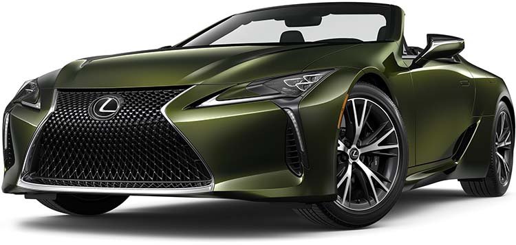 New Lexus LC Convertible Left Hand Drive body color: Terrane Khaki