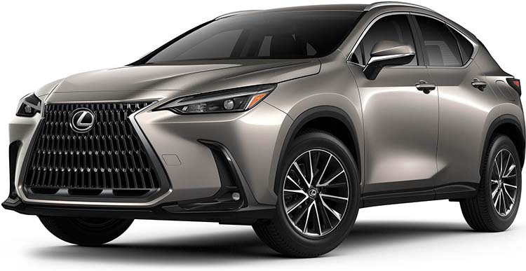 New Lexus NX Left Hand Drive body color: Sonic Titanium