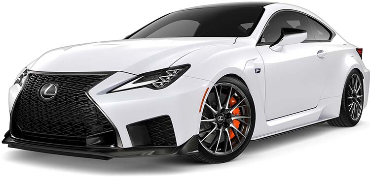 New Lexus RC F Left Hand Drive body color: White Nova