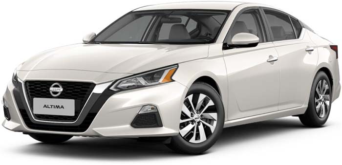 New Nissan Altima Left Hand Drive body color: Pearl White