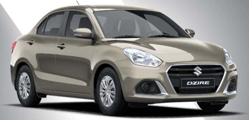 New Suzuki Dzire Left Hand Drive body color: Sherwood Brown Pearl Metallic