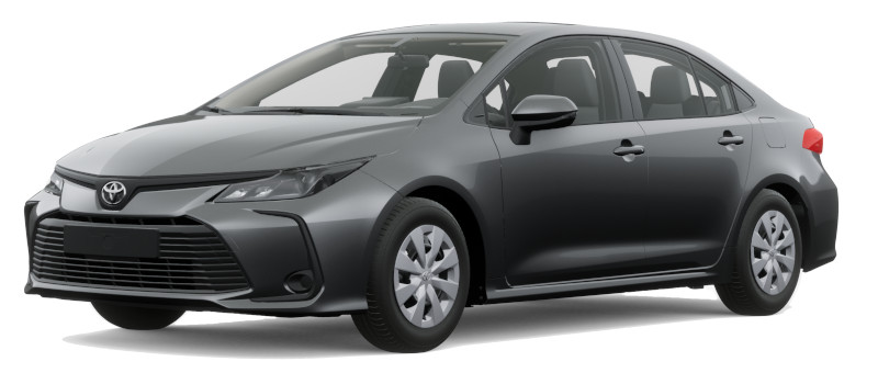 Toyota Corolla Left Hand Drive body color: Black / Gray Metallic