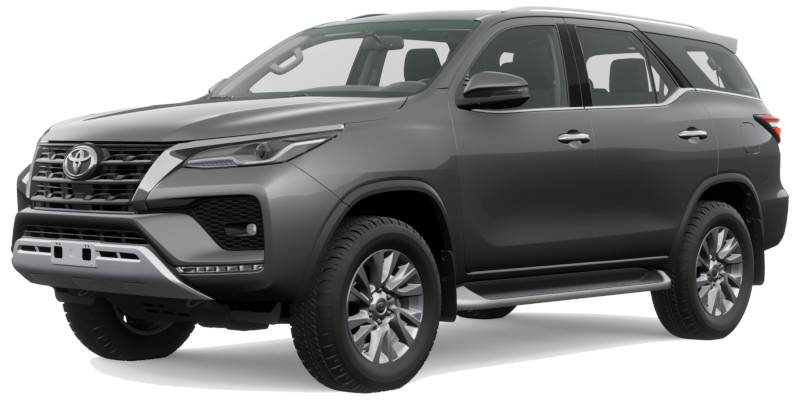 Toyota Fortuner Left Hand Drive body color: Black / Gray Metallic