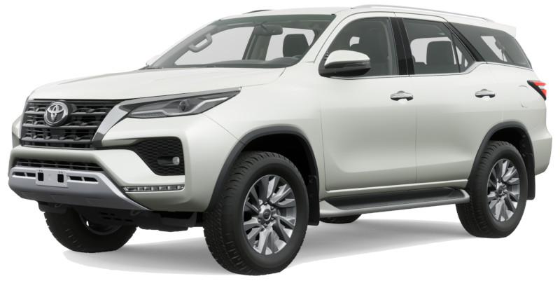Toyota Fortuner Left Hand Drive body color: White Pearl Crystal Shine