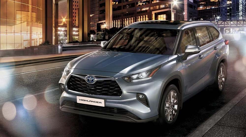 New Toyota Highlander Left Hand Drive photo: Front view image