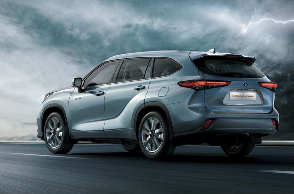 New Toyota Highlander Left Hand Drive photo: Back view image
