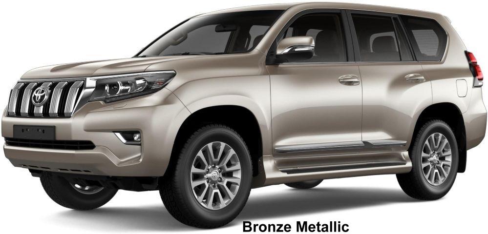 New Toyota Land Cruiser Prado Left Hand Drive body color: Bronze Metallic