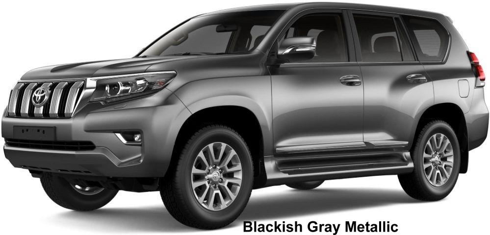 New Toyota Land Cruiser Prado Left Hand Drive body color: Blackish Gray Metallic
