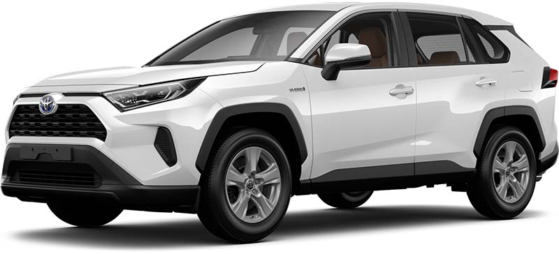 New Toyota Rav4 Hybrid Left Hand Drive body color: White Pearl Crystal Shine