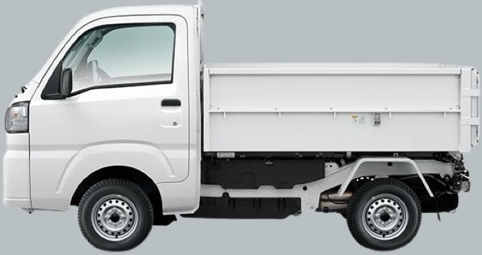New Daihatsu Hijet Garbage Dump Truck: Side view image