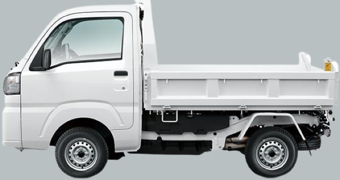 New Daihatsu Hijet Mulitipurpose Dump Truck: Side view image