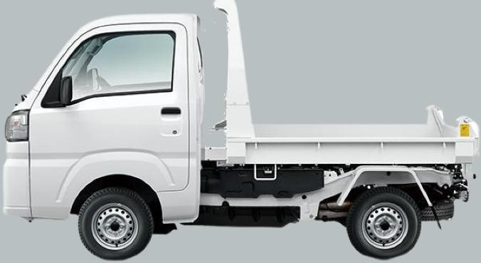 New Daihatsu Hijet Sediment Dump Truck: Side view image