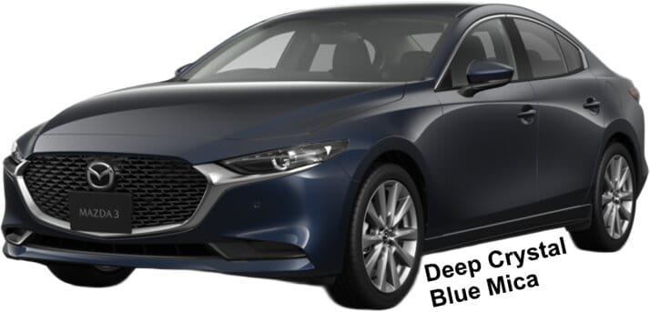 Mazda-3 Sedan body color: Deep Crystal Blue Mica