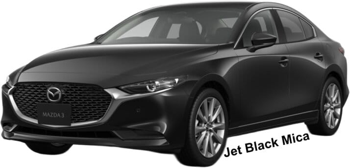 Mazda-3 Sedan body color: Jet Black Mica