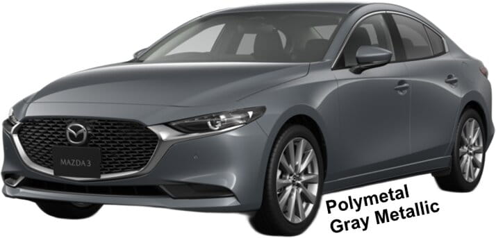 Mazda-3 Sedan body color: Polymetal Gray Metallic