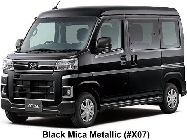 New Daihatsu Atrai body color: BLACK MICA METALLIC (Color No. X07)