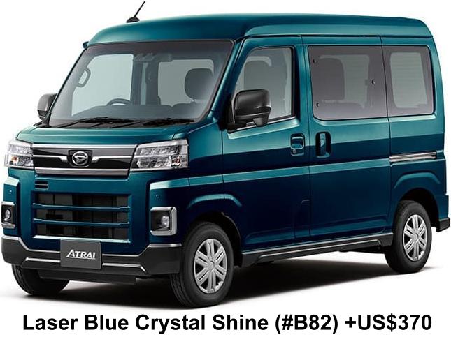 New Daihatsu Atrai body color: LASER BLUE CRYSTAL SHINE (Color No. B82) OPTION COLOR +US$370