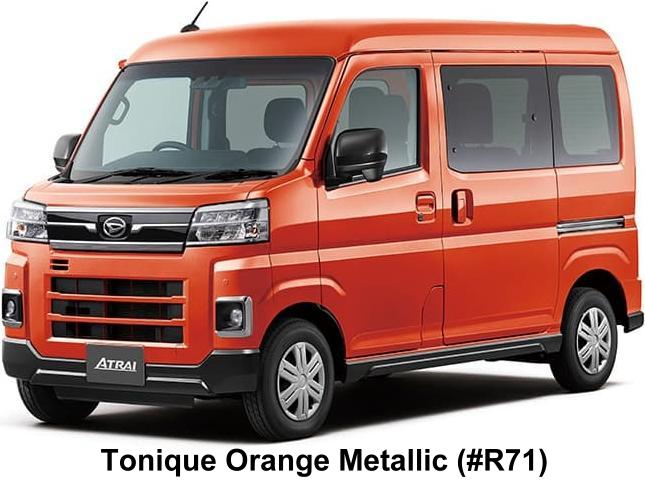 New Daihatsu Atrai body color: TONIQUE ORANGE METALLIC (Color No. R71)