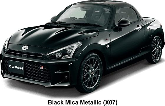 New Daihatsu Copen GR Sport body color: Black Mica Metallic (X07)