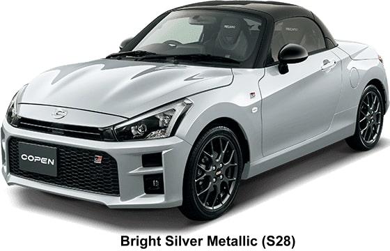 New Daihatsu Copen GR Sport body color: Bright Silver Metallic (S28)