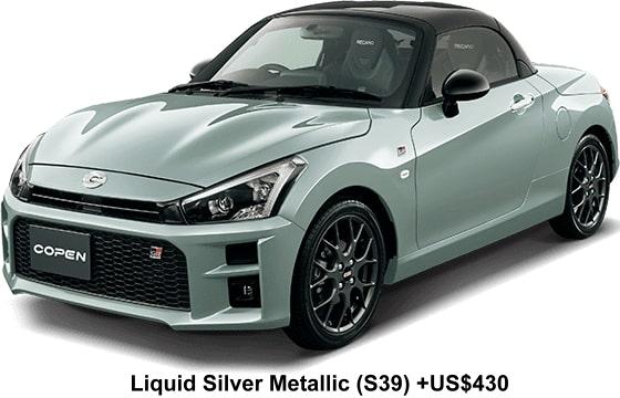 New Daihatsu Copen GR Sport body color: Liquid Silver Metallic (S39) +US$430