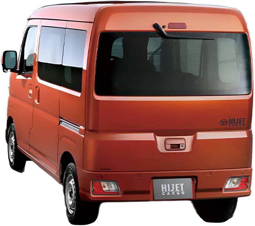 New Daihatsu Hijet Cargo van photo: Back view image (Rear picture)