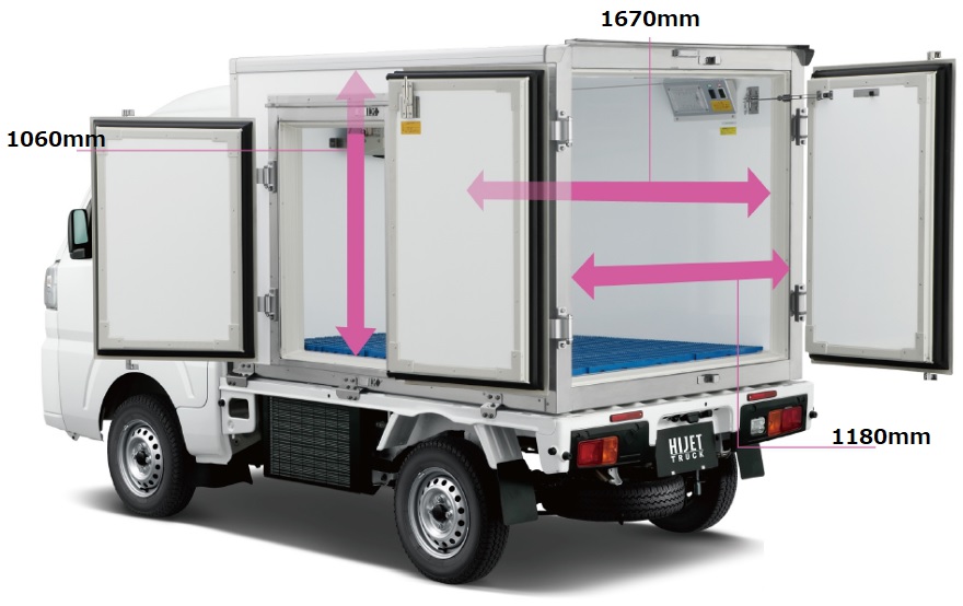 New Daihatsu Hijet Freezer Truck photo: Body Size and Space