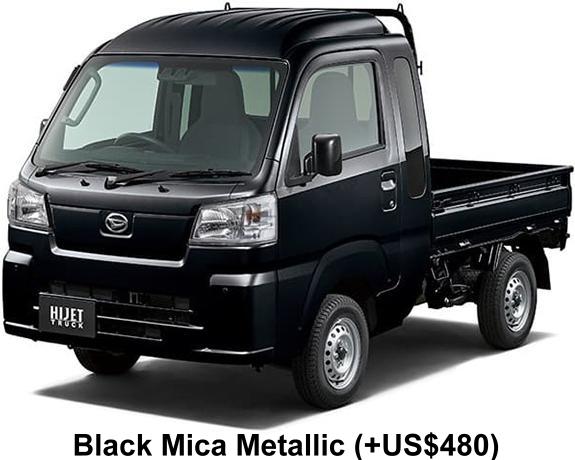 New Daihatsu Hijet Jumbo Truck body color: Black Mica Metallic (+US$480)