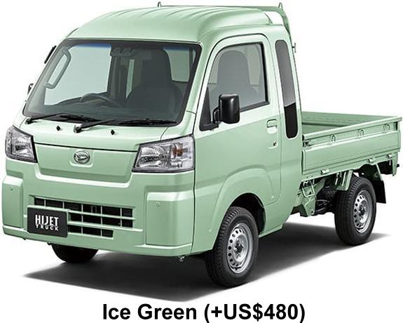 New Daihatsu Hijet Jumbo Truck body color: Ice Green (+US$480)