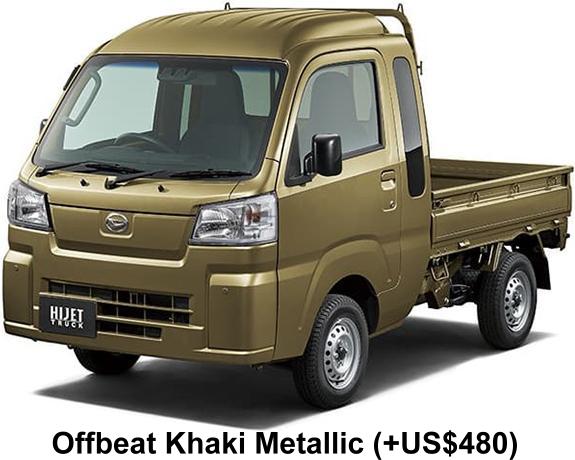 New Daihatsu Hijet Jumbo Truck body color: Offbeat Khaki Metallic (+US$480)
