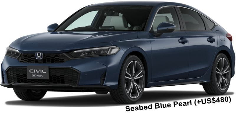 Honda Civic body color: Seabed Blue Pearl (+US$480)