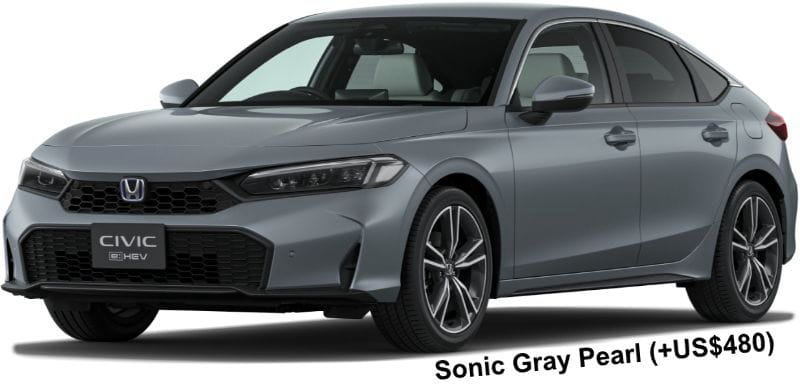 Honda Civic body color: Sonic Gray Pearl (+US$480)