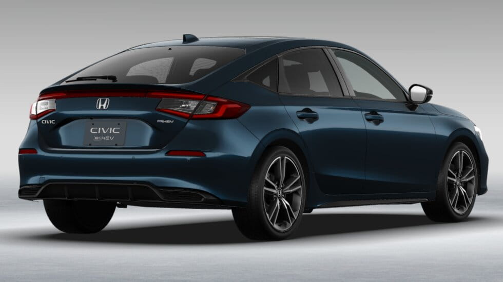 New Honda Civic e-HEV photo: Back view image (rear picture)
