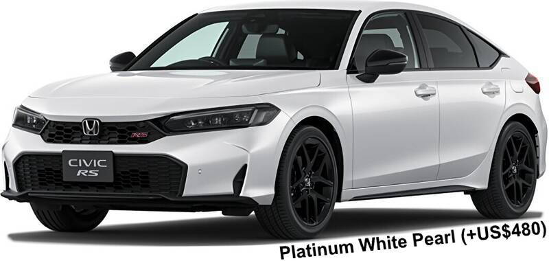 Honda Civic RS body color: Platinum White Pearl (+US$480)