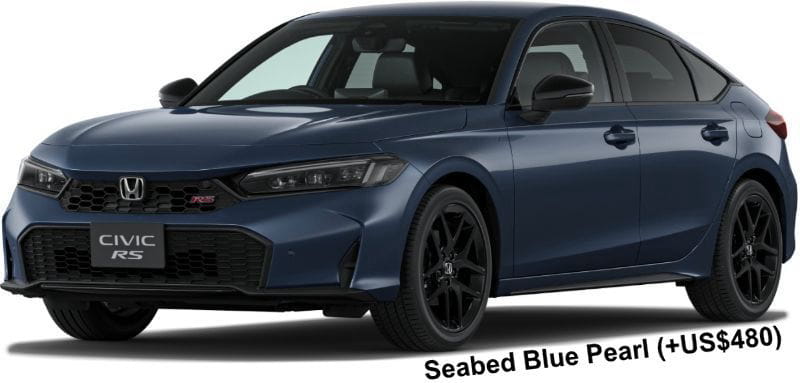 Honda Civic RS body color: Seabed Blue Pearl (+US$480)
