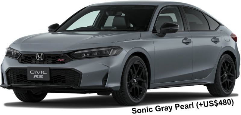 Honda Civic RS body color: Sonic Gray Pearl (+US$480)