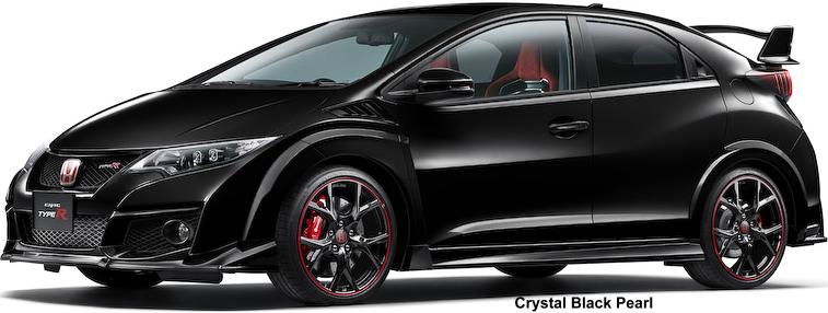 New Honda Civic Type R body color: CRYSTAL BLACK PEARL