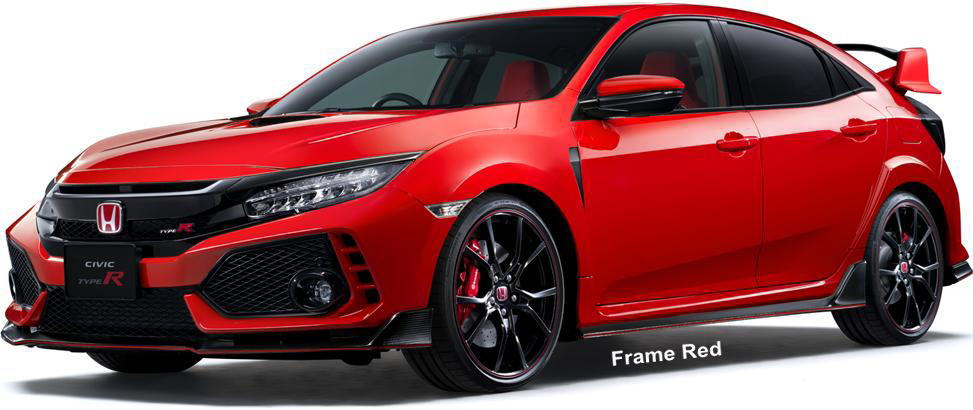 New Honda Civic Type R Body colors, Full variation of exterior 