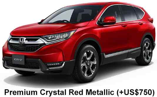 Honda cr-v Color: Premium Crystal Red Metallic