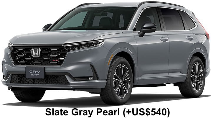 New Honda CRV RS body color: Slate Gray Pearl (+US$540)