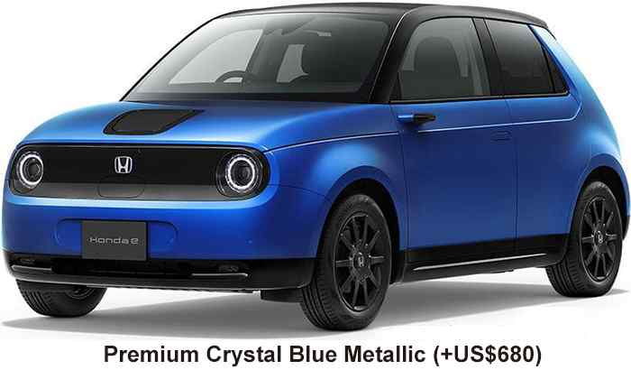 Honda e Color: Premium Crystal Blue Pearl
