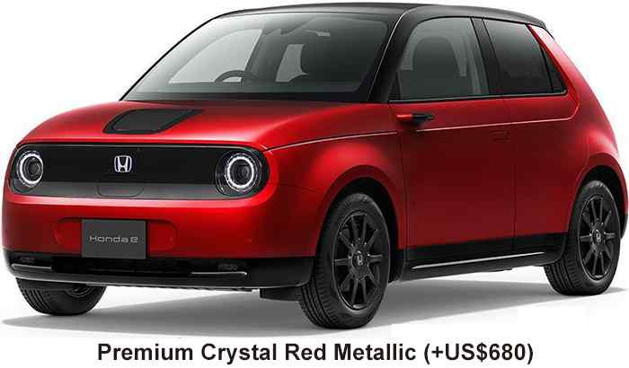 Honda e Color: Premium Crystal Red Metallic